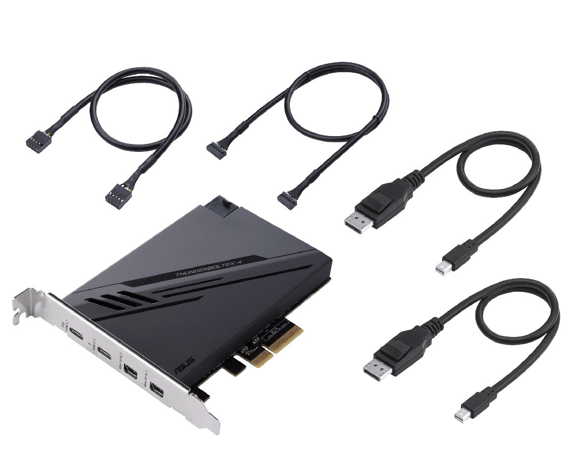 أسوس تكشف عن بطاقة ThunderboltEX 4 لإضافة اتصال Thunderbolt لأي جهاز