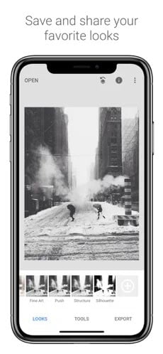 تطبيق Snapseed لتحسين جودة الصور على أيفون