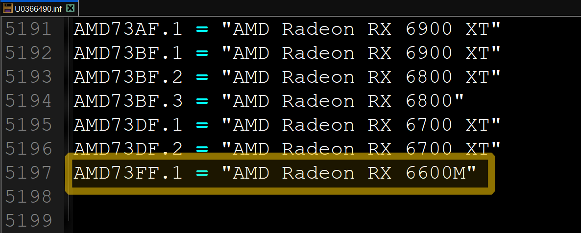 AMD Radeon RX 6600M 1