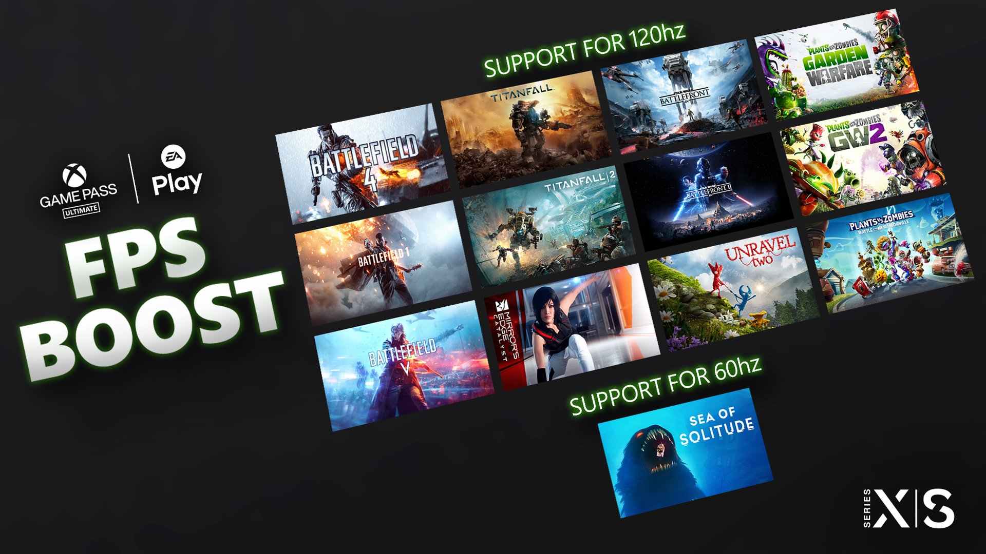 ألعاب EA تحصل على FPS Boost حتى 120HZ على منصات Xbox Series X|S.