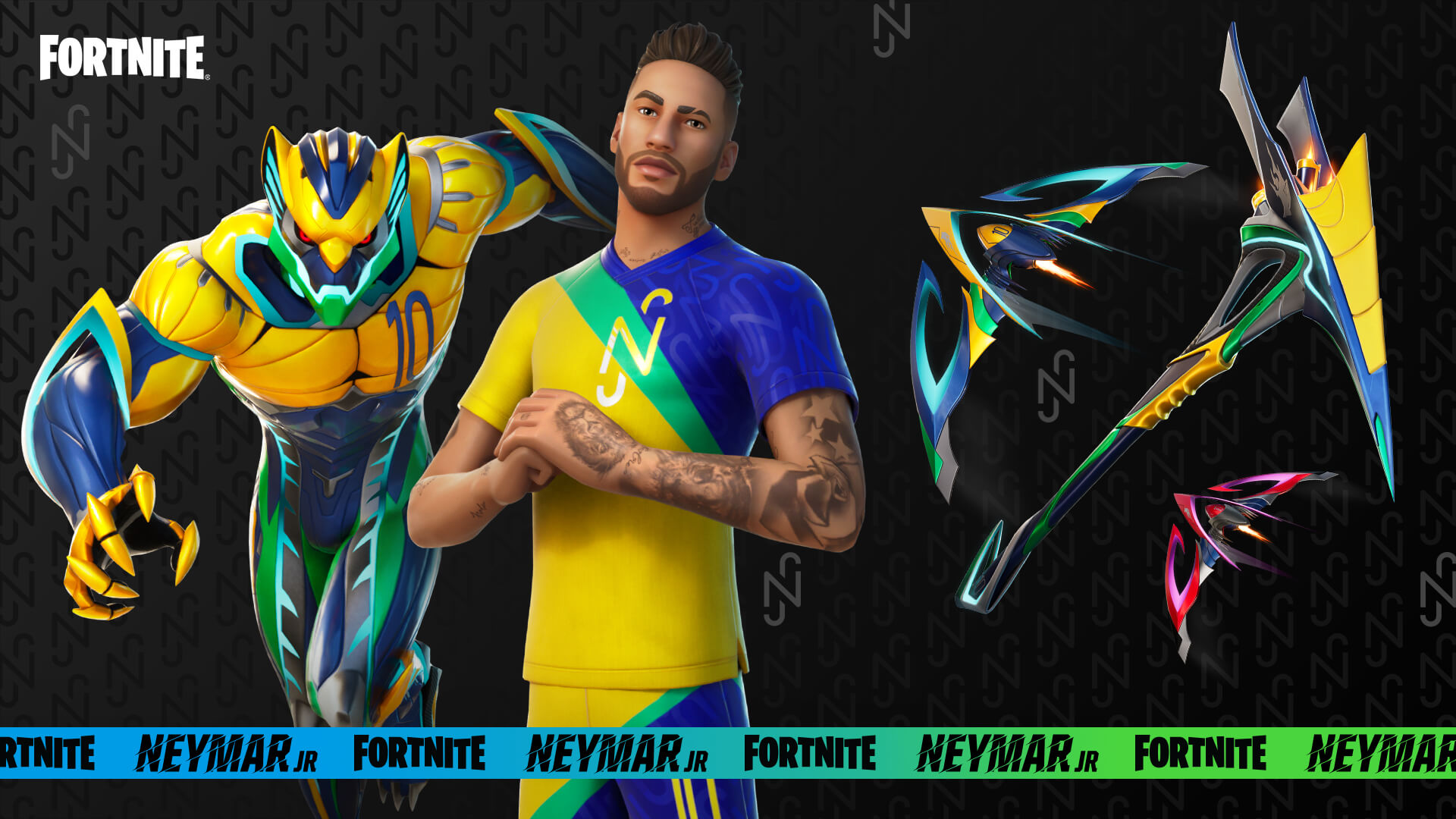 لاعب كرة القدم Neymar Jr في طريقه هذا الأسبوع إلى Fortnite