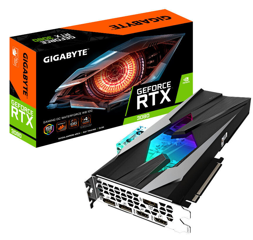 شركة GIGABYTE تعلن عن البطاقة الرسومية RTX 3080 GAMING OC WATERFORCE
