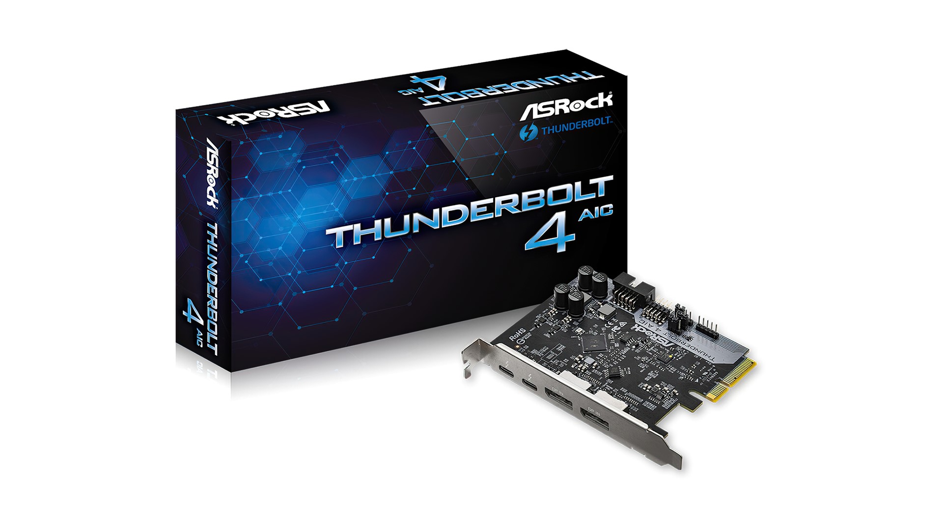 صورة شركة ASRock تكشف عن بطاقة توسعة Thunderbolt 4 AIC المميزة