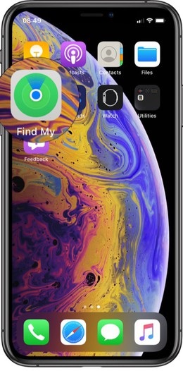 قم بتشغيل تطبيق Find My