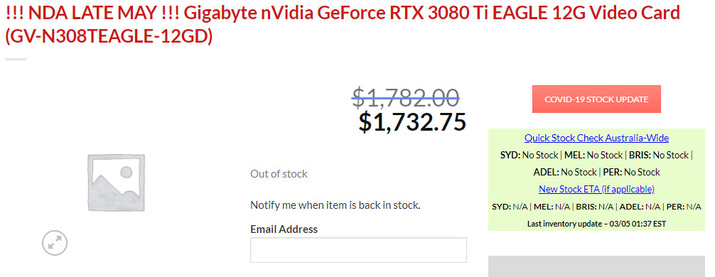 بطاقة NVIDIA RTX 3080 Ti و RTX 3070 Ti تحصلان على موعد إطلاق في يونيو