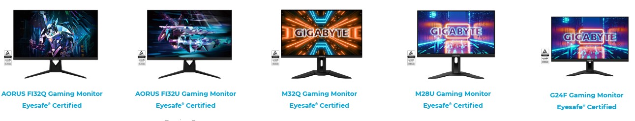 Computex21: الكشف عن أول شاشات Eyesafe للاعبين من GIGABYTE