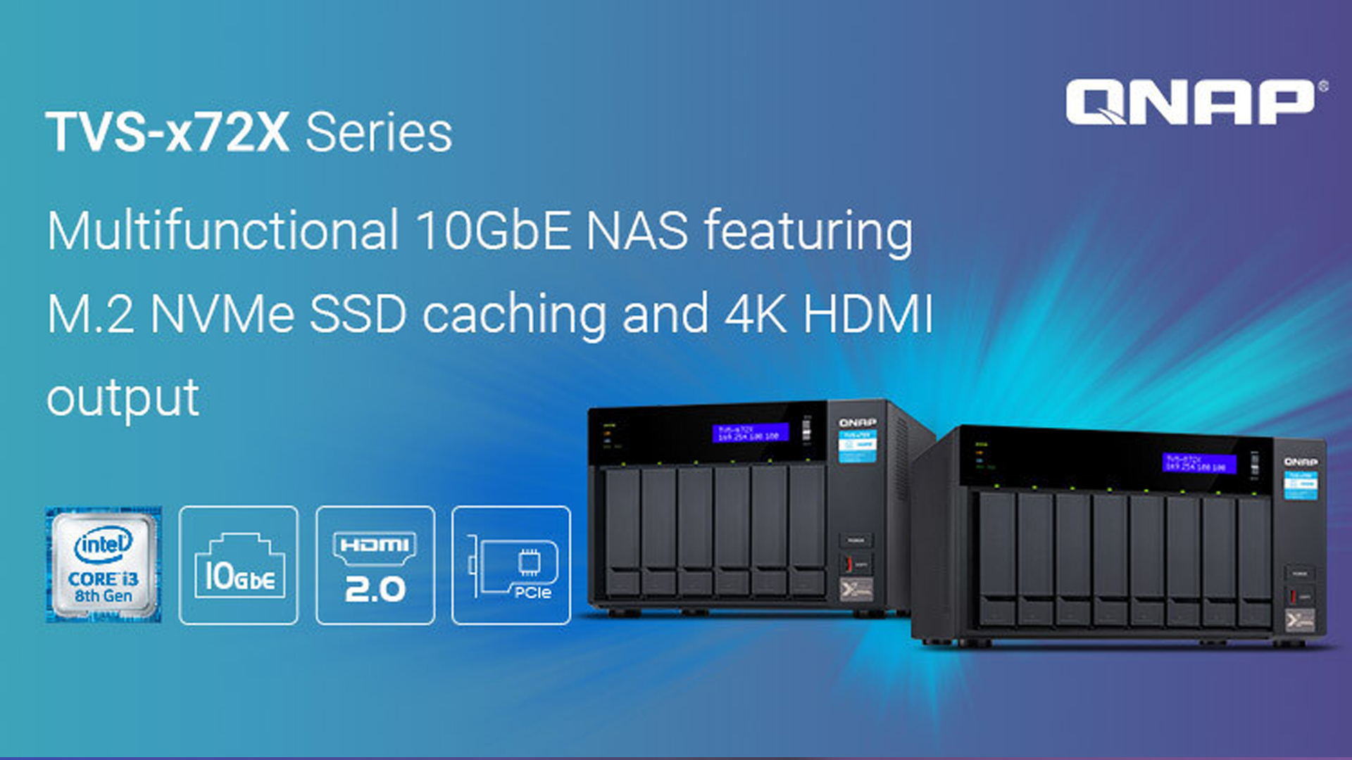 Computex21: أحدث وحدة تخزين شبكي TVS-x72X 10 GbE NAS من QNAP