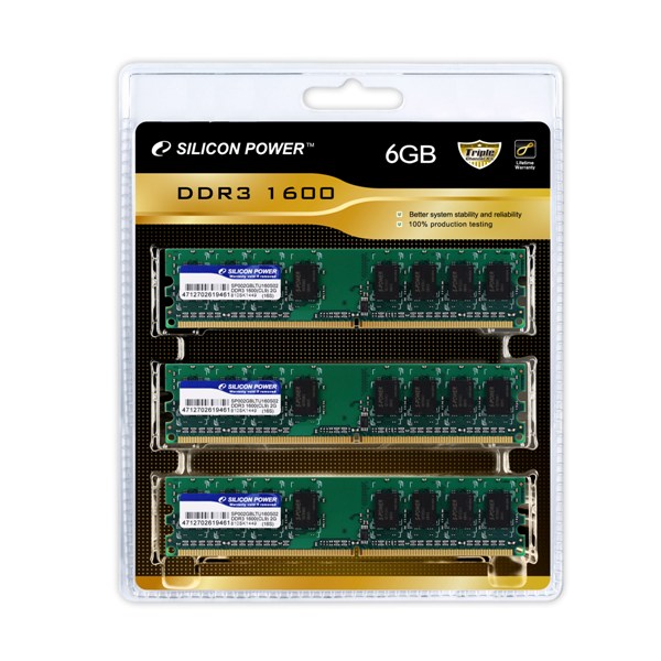 SILICON POWER تطلق ذواكرها الجديده من نوع DDR3