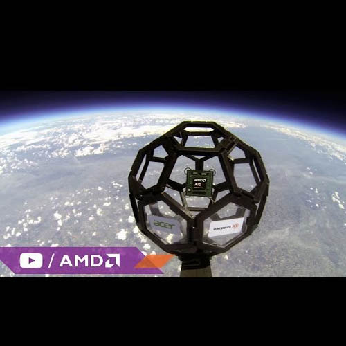 AMD ترسل معالجها APU Kaveri الجديد لحافة الفضاء احتفالا بإطلاقه