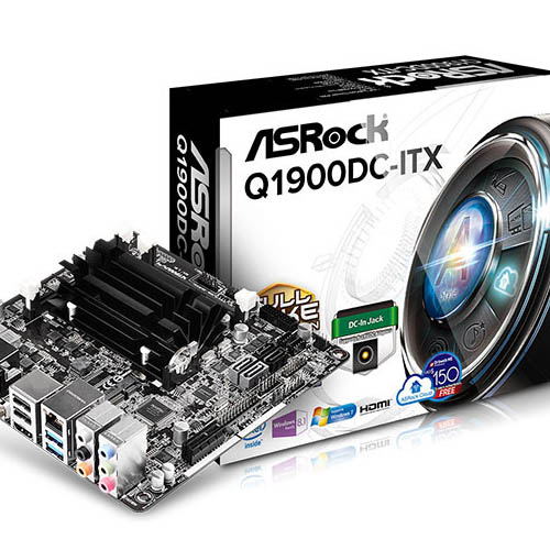 شركة ASRock تقدم لوحتها العملية Q1900DC-ITX