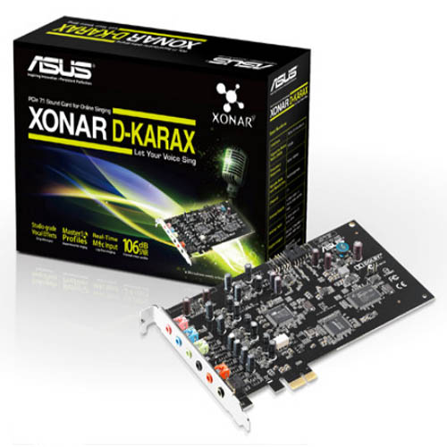 ASUS تطلق بطاقة الصوت Xonar D-KARAX