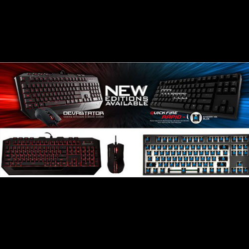 شركة Cooler Master تقدم تشكيلة جديدة من كيبورد Devastator و QuickFire Rapid-i