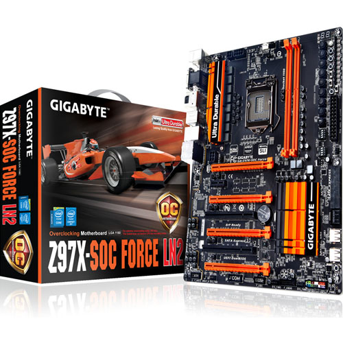 هل اللوحة الأم GIGABYTE Z97X-SOC FORCE LN2 هي الأفضل في عالم كسر السرعة العنيف؟