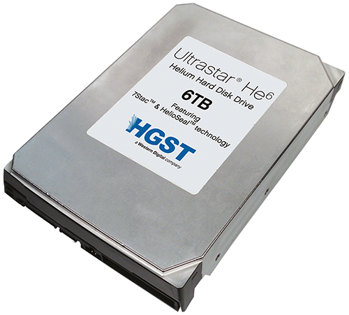 WD تصدر قرص التخزين Ultrastar He6 بسعة 6TB ومدعومة بغاز الهيليوم