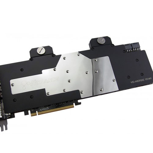 Koolance تقدم حلولها الأفضل مع بلوك مائي كامل التغطية لتبريد بطاقة R9 295X2