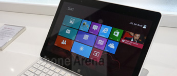 ظهور الجهاز اللوحي LG Tab-Book في معرض MWC 2013 ( بالصور)