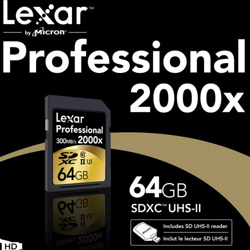 تعلن Lexar عن إطلاق اسرع بطاقة ذاكرة SD UHS-II في السوق