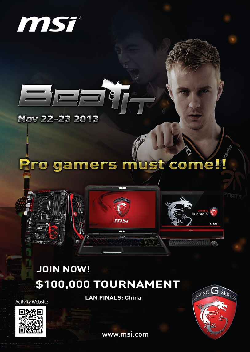 شارك في مسابقة الألعاب من MSI تحت شعار BeatIT 2013