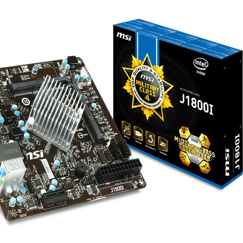 MSI تكشف عن اول لوحة ام خاصه بها مستندة على Intel Bay Trail وهي J1800I