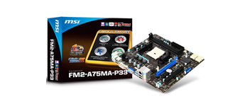 MSI تكشف عن اللوحة الرئيسية FM2-A75MA-P33