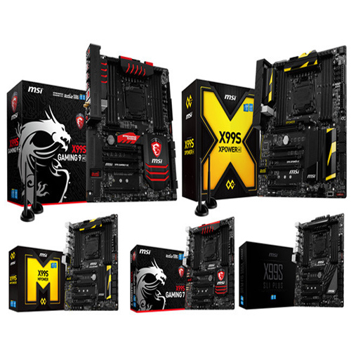 MSI تقدم لوحاتها الخمسة الجديدة ذات شريحة X99