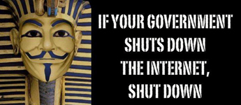 OpEgypt Anonymous تُهَدد بالإستمرار في مُهاجمة المواقع الحكومية المصرية (فيديو)