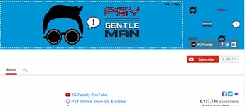 تجاوز مشاهدات قناة PSY على اليوتيوب 3 مليار مشاهدة