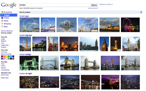 جوجل تضيف خاصية جديدة لمحرك بحث الصور تسمح بتصنيف الصور حسب الموضوع