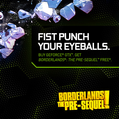 احصل على لعبة Borderlands: The Pre-Sequel مجانا عند شرائك أي من بطاقات GTX TITAN, 780 Ti, 780, و 770