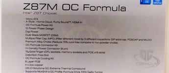 ظهور اللوحة الرئيسية ASRock Z87M OC Formula