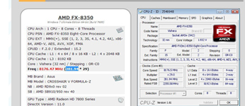 المُعالج المركزي AMD FX-8350 يصل إلى تردُد GHz8.176 مع تفعيل الثمانية أنوية!