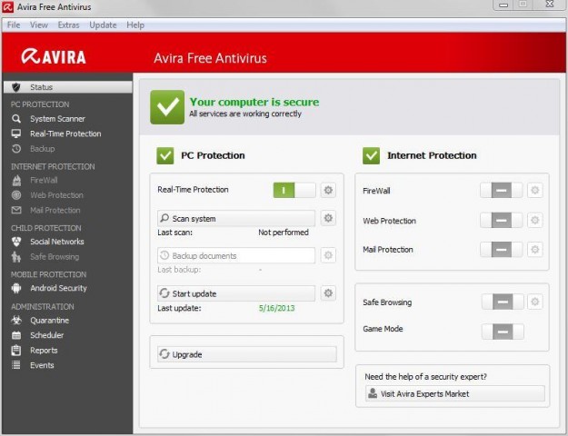 Avira Free Antivirus Avira Free Antivirus