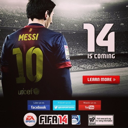 إطلاق الـ Trailer الخاص بلعبة Fifa 14, سيتم إصدار النُسخة التجريبية يوم 10 سبتمبر القادم
