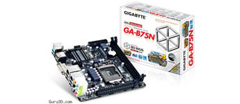 الكشف عن اللوحة الرئيسية Gigabyte GA-B75N Mini-ITX