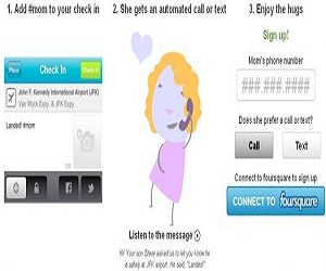 تطبيق Foursquareيجعل الأمهات على علم بوصول ابنائها للمنزل