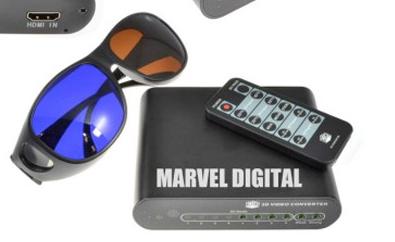 Marvel تقدم جهاز جديد لتحويل التلفزيونات ثنائية الأبعاد إلى ثلاثية الأبعاد