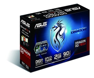تستعد شركات أسوس لإطلاق بطاقة HD 7850 DirectCu II Dragon Edition