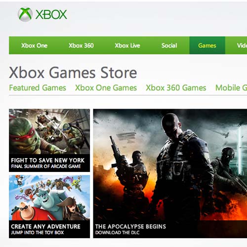 مايكروسوفت تستبدل العلامة التُجارية Xbox Live Marketplace بإسم Xbox Games Store