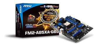 MSI تُعلن عن لوحاتها الرئيسية الجديدة القائمة على مقبس FM2 -بيان صحفي