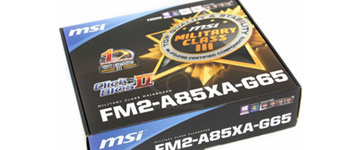 MSI تُعد اللوحة الرئيسية FM2-A85XA-G65 بتصميم طاقة 8-Phase