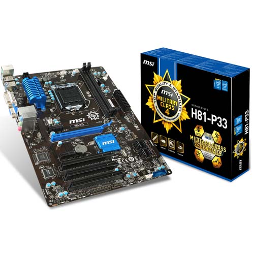 MSI تُطلق اللوحة الرئيسية H81-P33