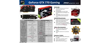 MSI ستُصدر نُسخة 4GB من بطاقة GeForce GTX 770