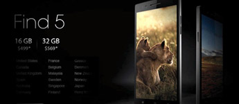 Oppo تُعلن عن موديلات 32GB و المزيد من الدول من أجل هاتفها الذكي Find 5