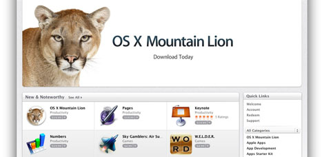 Mountain Lion تم تحميله 3 مليون مرة