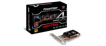 PowerColor تكشف عن بطاقة HD 7750 Eyefinity 4 LP