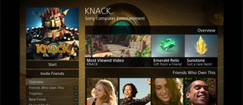 بعض الصور الخاصة بواجهة المُستَخدم في PlayStation 4
