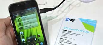أجهزة ZTE بتقنية LTE ظهرت في مؤتمر جيتكس 2012